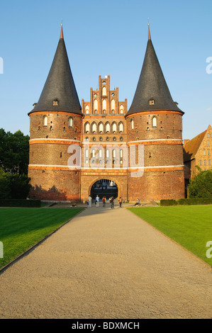 Holstentor, Holstentor in Lübeck, Schleswig-Holstein, Deutschland, Europa Stockfoto