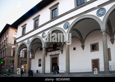 Fassade der Leopoldine Komplex nun das Museum, das Museo Nazionale Alinari della Fotografia Piazza Santa Maria Novella Stockfoto