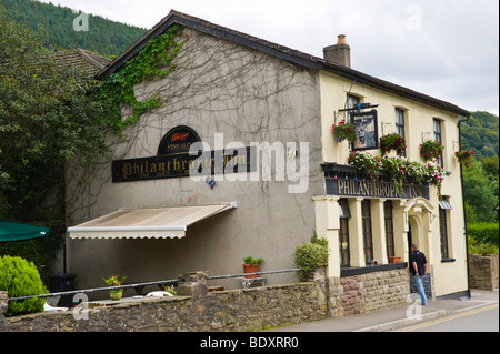 PHILANTHROPISCHE INN eine Erntefest-Charity-Auktion von Lebensmitteln und lokalen produzieren jährlich Pontywaun South Wales UK Stockfoto