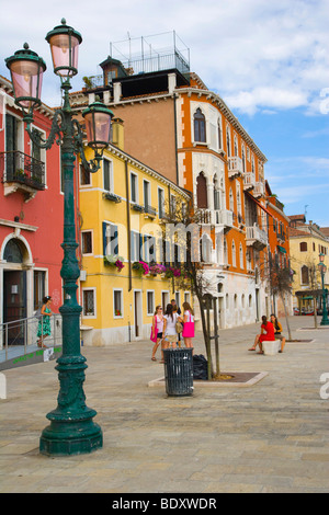 Fondamenta Delle Zattere al Ponte Lungo, Dorsoduro, Venedig, Italien, Europa Stockfoto