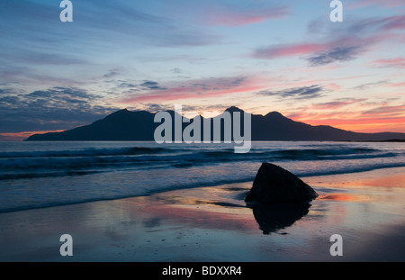 Rum aus Singing Sands auf der Insel Eigg Stockfoto