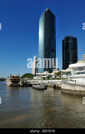 Eagle Street Pier am Brisbane River, Brisbane, Queensland, Australien Stockfoto