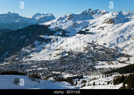 Verbier, Wallis, Quatre Vallées Region, Berner Alpen, Schweiz Stockfoto