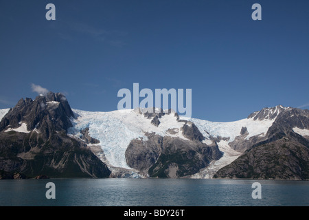 Seward, Alaska - nordwestlichen Gletscher Leckagen in den nordwestlichen Fjord in Kenai Fjords Nationalpark. Stockfoto