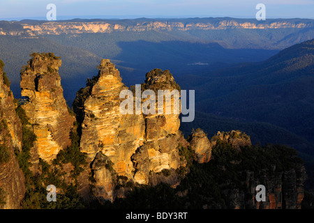 Drei Schwestern rock Formation, Jamison Valley, Blue Mountains National Park, New-South.Wales, Australien Stockfoto