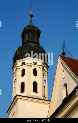 Kirchliche Akademie der Lehrerbildung, Kirche und das ehemalige Kloster Obermarchtal, Alb-Donau-Kreis, Baden-Württemberg, Stockfoto