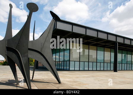 Die neue Nationalgalerie, Architekt Ludwig Mies van der Rohe, Berlin, Deutschland, Europa Stockfoto