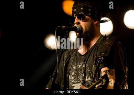 Der US-Country-Musiker Bob Wayne live im Konzertsaal Schueuer, Luzern, Schweiz Stockfoto