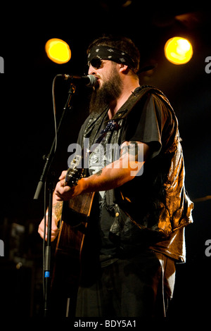 Der US-Country-Musiker Bob Wayne live im Konzertsaal Schueuer, Luzern, Schweiz Stockfoto