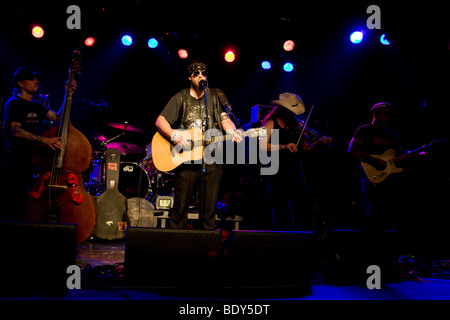 Der US-Country-Musiker Bob Wayne live im Konzertsaal Schueuer, Luzern, Schweiz Stockfoto