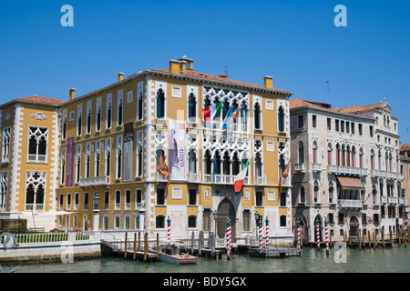 Palazzo Cavalli-Franchetti, Palazzo Barbaro am Canal Grande, Venedig, Italien, Europa Stockfoto