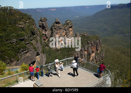 Australien, New South Wales, Blue Mountains, die drei Schwestern Stockfoto