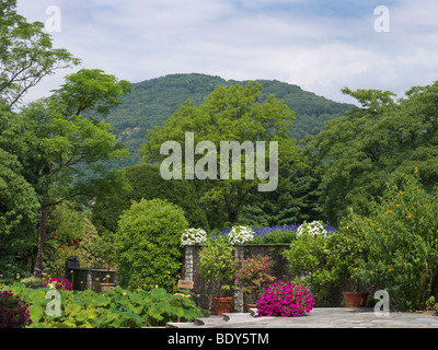 Villa Taranto am Lago Maggiore in Norditalien. Stockfoto