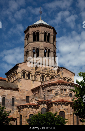 St. Austremoine Kirche in Issoire, Puy de Dome, Auvergne, Frankreich Stockfoto