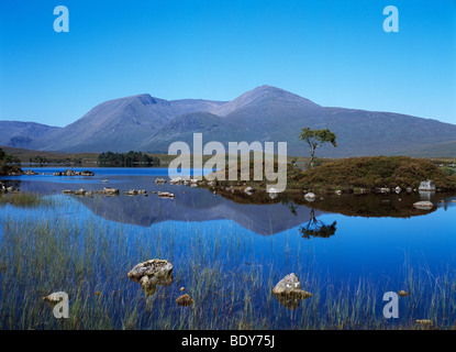 Rannoch moor, Schottland, Ansicht West schwarz Montage über man Na H'Achlaise Stockfoto