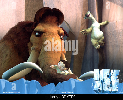 ICE AGE 2002 TCF Animationsfilm Stockfoto