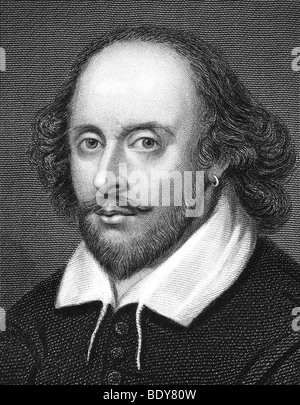 WILLIAM SHAKESPEARE - englischer Dramatiker Stockfoto