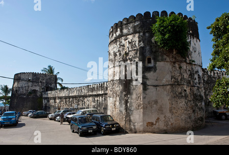 Die alte Festung in Stone Town, Sansibar, Tansania, Afrika Stockfoto