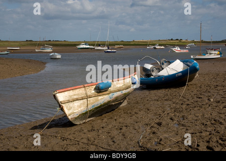 Ebbe am Brancaster Staithe, Norfolk Stockfoto