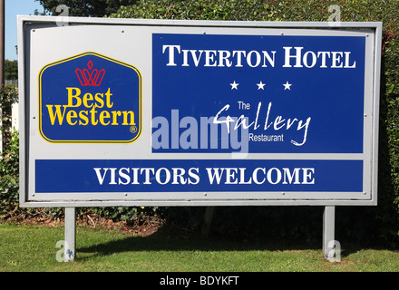 Picture by Mark Passmore. 09.05.2009. Gesamtansicht des Tiverton Hotel, Teil der Best Western Gruppe. Stockfoto