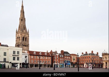 Der "Marktplatz" in Newark, Nottinghamshire, England, "Great Britain", "Großbritannien", GB, UK, EU Stockfoto