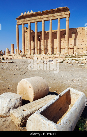 Tempel des Baal, Aglibol, Yarhibol, in den Ruinen von Palmyra archäologische Stätte, Tadmur, Syrien, Asien Stockfoto