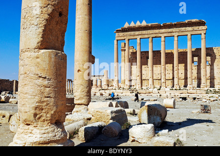 Tempel des Baal, Aglibol, Yarhibol, in den Ruinen von Palmyra archäologische Stätte, Tadmur, Syrien, Asien Stockfoto