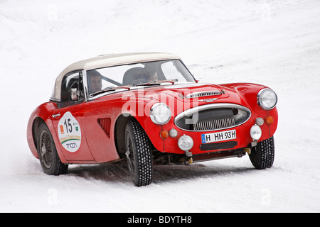 Austin Healey 3000, Baujahr 1964, Planai Classic 2009, Oldtimer-Rallye in den Winter, Schladming, Steiermark, Austria, Europe Stockfoto