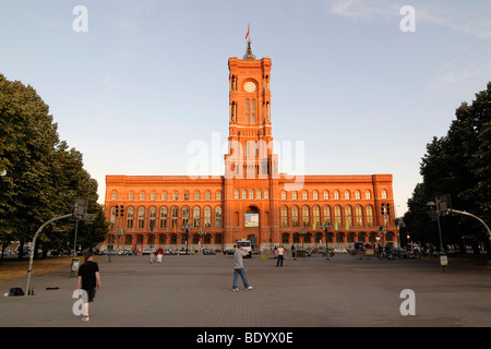 Berliner Rathaus, Rotes Rathaus, Rotes Rathaus, Berlin, Deutschland, Europa Stockfoto