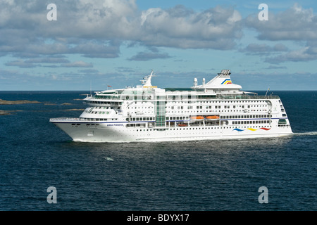 Birka Line Ostsee Kreuzfahrtschiff Birka Paradise durchquert die Aaland-See in der Ostsee von Mariehamn nach Stockholm Stockfoto