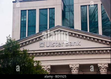 Die Ulster Bank Belfast - Zeichen Stockfoto