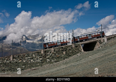 Gornergrat, Gorner Grat, Zermatt, Kanton Wallis, Schweiz, Europa Stockfoto