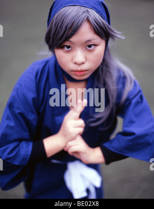 Im Kyoto International Manga Museum Cosplay Stockfoto