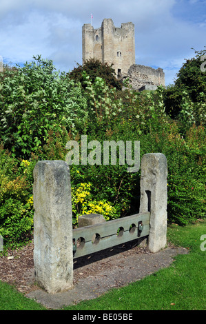 Bestände in der Nähe von Conisbrough Schloß, Doncaster, South Yorkshire, Großbritannien Stockfoto