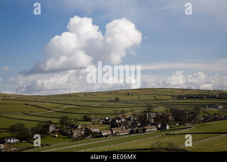Earl Sterndale Dorf in der weißen Spitze, Derbyshire. Stockfoto