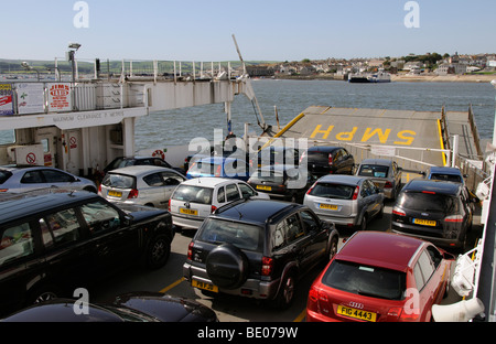 Herzlich Fähre über den Tamar River zwischen Devonport Plymouth in Devon und herzlich England UK Stockfoto