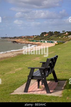 Bank am Meer bei Lee auf dem Solent, Hampshire, England Stockfoto