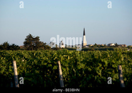 Kirche in Ars En Re Ile de Re, Charente-maritime, Frankreich Stockfoto