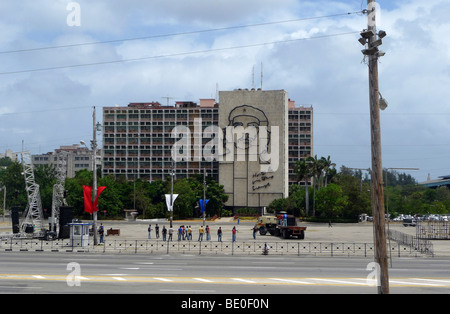 Ministerium des Innern Gebäude in Plaza De La Revolución (Platz der Revolution), Havanna, Kuba. Stockfoto