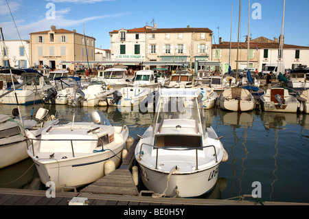 Der Hafen von La Flotte, Ile de Re, Charente - maritime, Frankreich Stockfoto