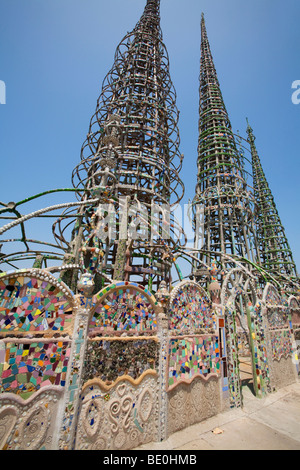 Watts Towers, Los Angeles, Kalifornien Stockfoto