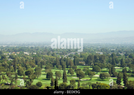 Smog über San Fernando Valley, Los Angeles, Kalifornien, USA Stockfoto