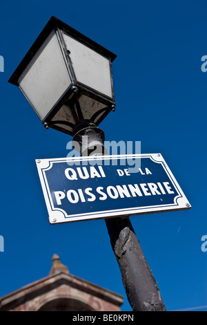 Quai De La Poissonnerie, Altstadt, Colmar, Elsass, Frankreich, Europa Stockfoto