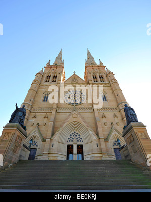 Südportal, Dom St. Marien, Sydney, New South Wales, Australien Stockfoto