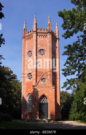 Beobachtung Der Hessenstein auf der Pilsberg Turm, Turm in der Nähe von Panker in der Nähe von Lütjenburg, Plön, Ost Holstein, Holstein richtet Stockfoto