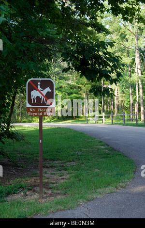 Pferd-Trail-Zeichen Stockfoto