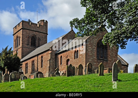 Kirche des Heiligen Nikolaus. Lazonby, Cumbria, England, Vereinigtes Königreich, Europa. Stockfoto