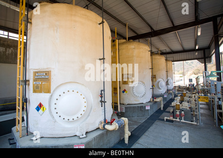 Hill-Canyon Abwasser Behandlung Plant, Camarillo, Ventura County, Kalifornien, USA Stockfoto