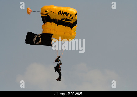 US Army Fallschirm-Team. Chicago Air & Wasser Show 2009 Stockfoto