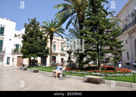 Piazza Roma, Martina Franca, Provinz Taranto, Apulien Region, Italien Stockfoto